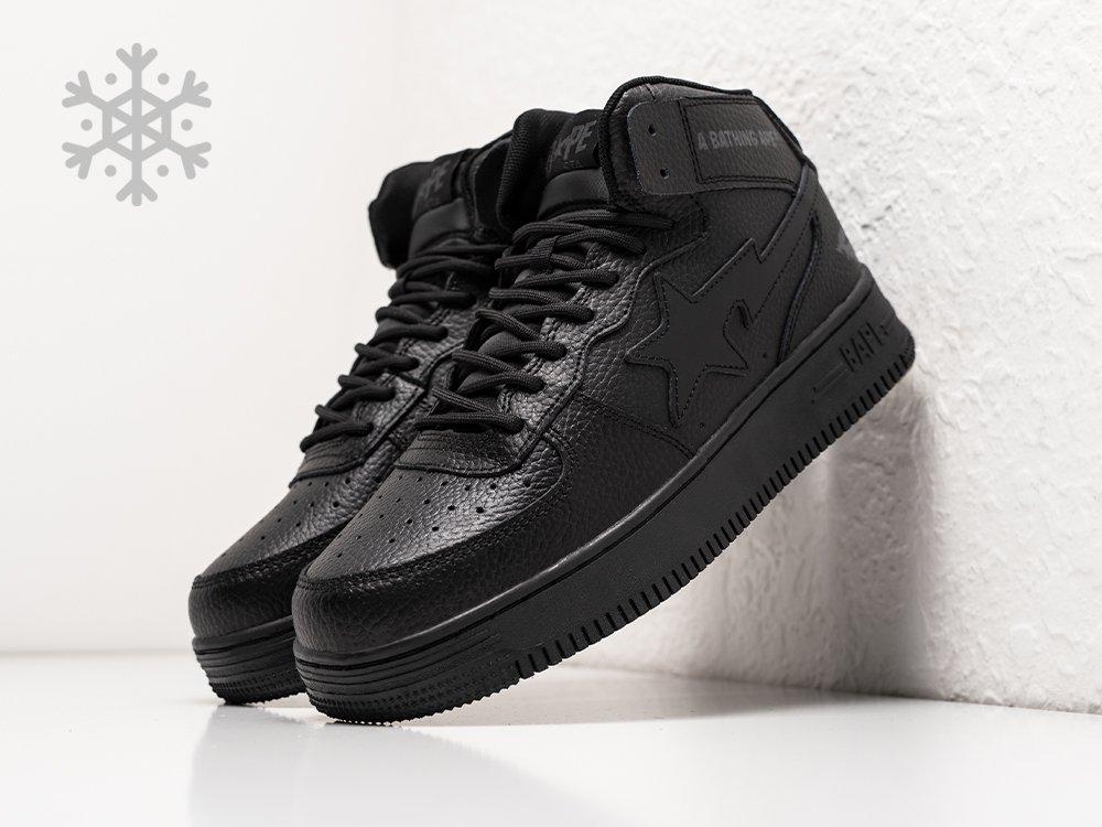 Зимние Кроссовки BAPE Sta Force 1 High 41/Черный - фото 1 - id-p115837322