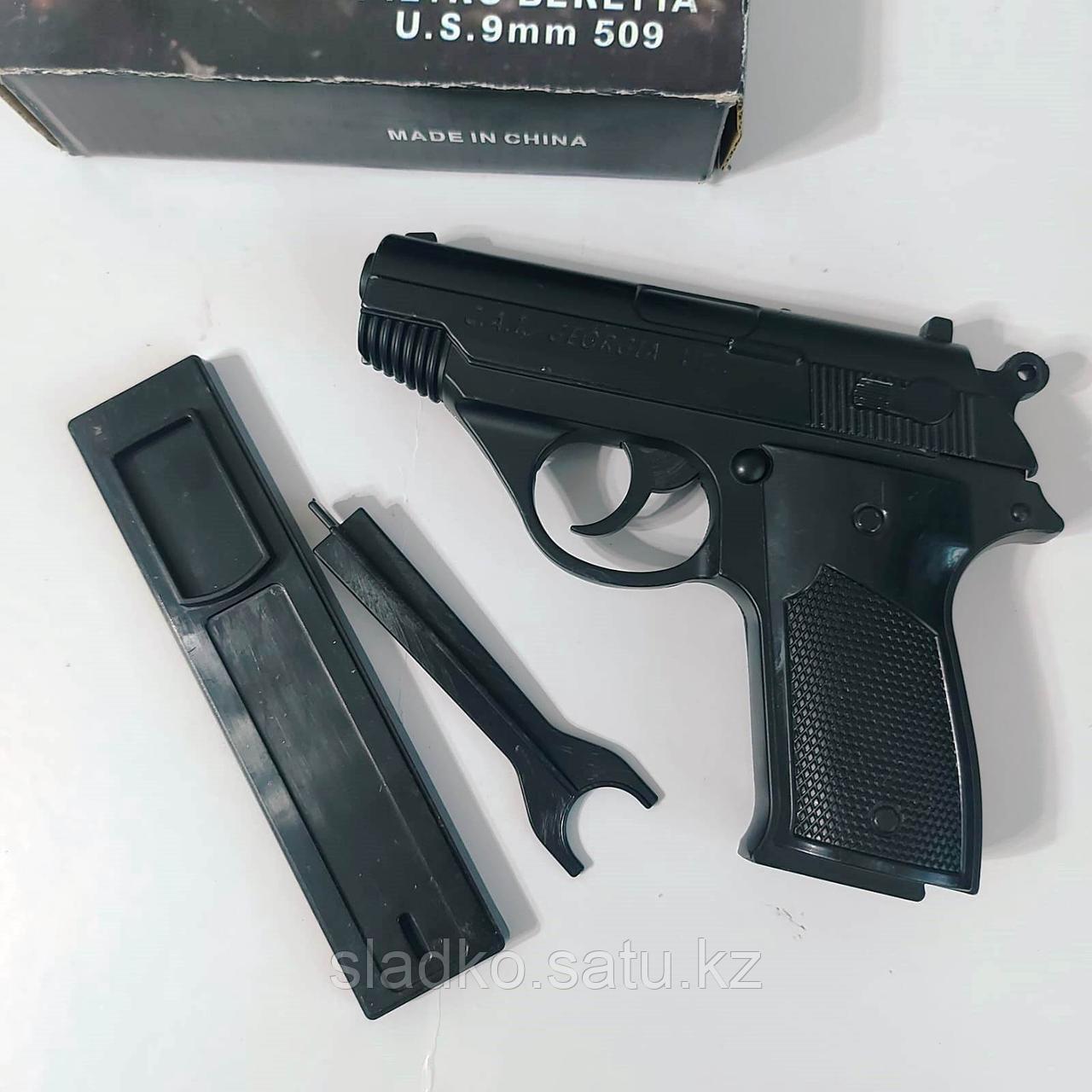 Зажигалка пистолет OPS-TacticalAS Pistol 818 черный - фото 4 - id-p115876746