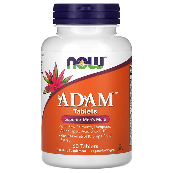 ADAM, улучшенные мультивитамины для мужчин, 60 таблеток, NOW Foods - фото 1 - id-p115880522