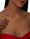 Серебряное ожерелье "Любовь" на арабском языке, колье, цепочка, серебро 925, фото 2