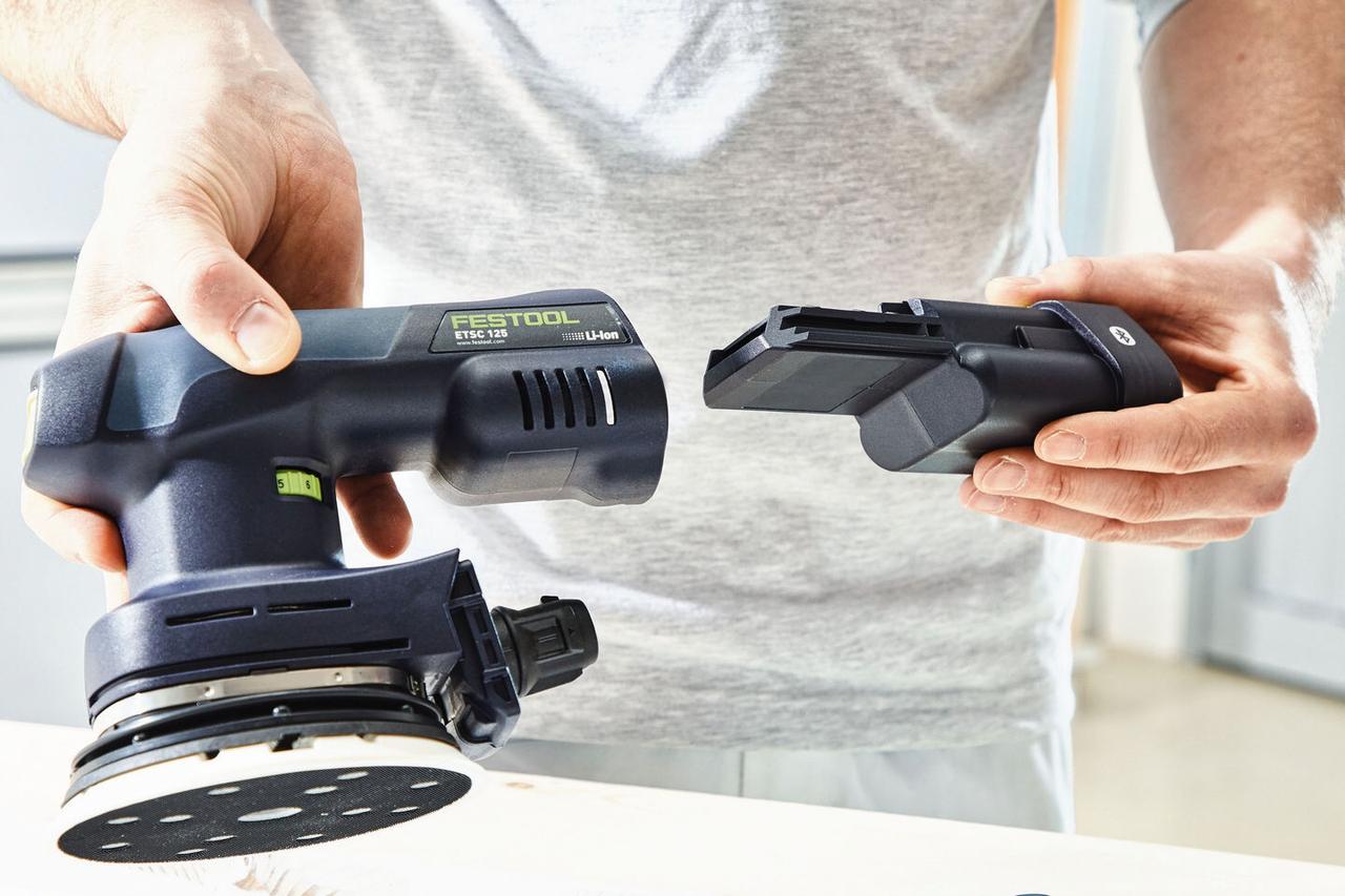 Аккумуляторная эксцентриковая шлифовальная машина FESTOOL ETSC 125 3,0 I-Set 577689 - фото 5 - id-p115883016