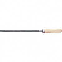 16129 Напильник, 250 мм, круглый, деревянная ручка//Сибртех