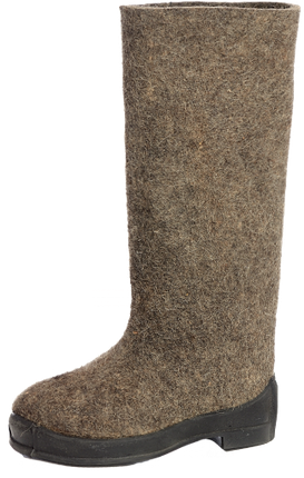 Валенки серые на резиновой подошве 34 - фото 1 - id-p115882499