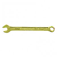 14976 Ключ комбинированный, 10 мм, желтый цинк// Сибртех