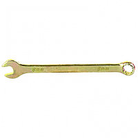 14974 Ключ комбинированный, 8 мм, желтый цинк// Сибртех