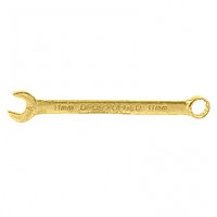 14977 Ключ комбинированный, 11 мм, желтый цинк// Сибртех