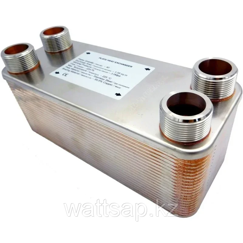 Пластинчатый паяный теплообменник HU95-80, теплопередача 78 м2 - фото 2 - id-p115883232