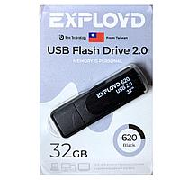 USB флэш-накопитель Exployd 32GB 620 Black 2.0, шт