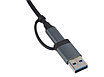 USB-хаб Link с коннектором 2-в-1 USB-C и USB-A, 2.0/3.0, серый, фото 5