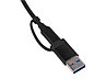 USB-хаб Link с коннектором 2-в-1 USB-C и USB-A, 2.0/3.0, черный, фото 4