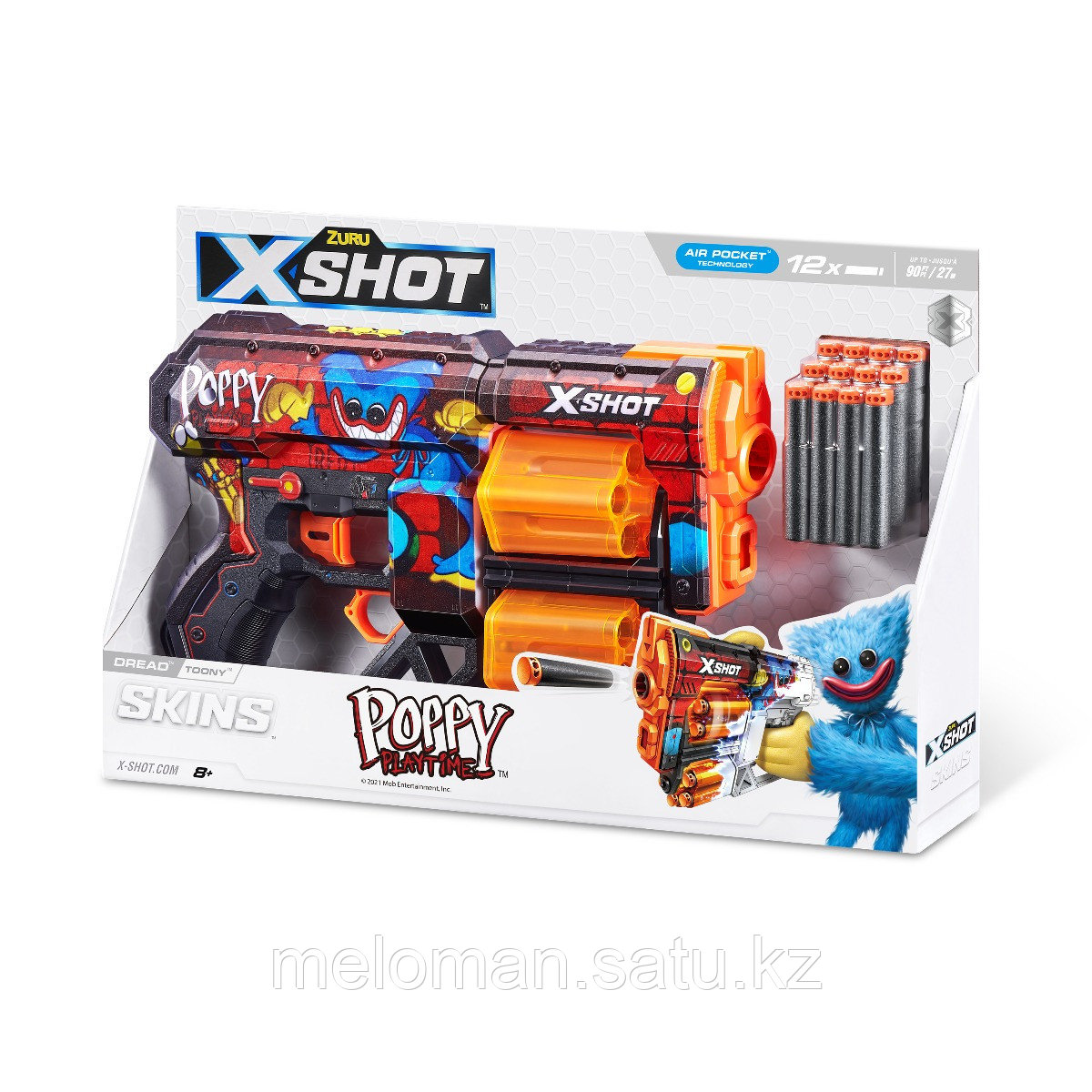X-Shot: Skins. Бластер Dread Poppy Playtime - Toony с 12 стрелами - фото 5 - id-p115885938