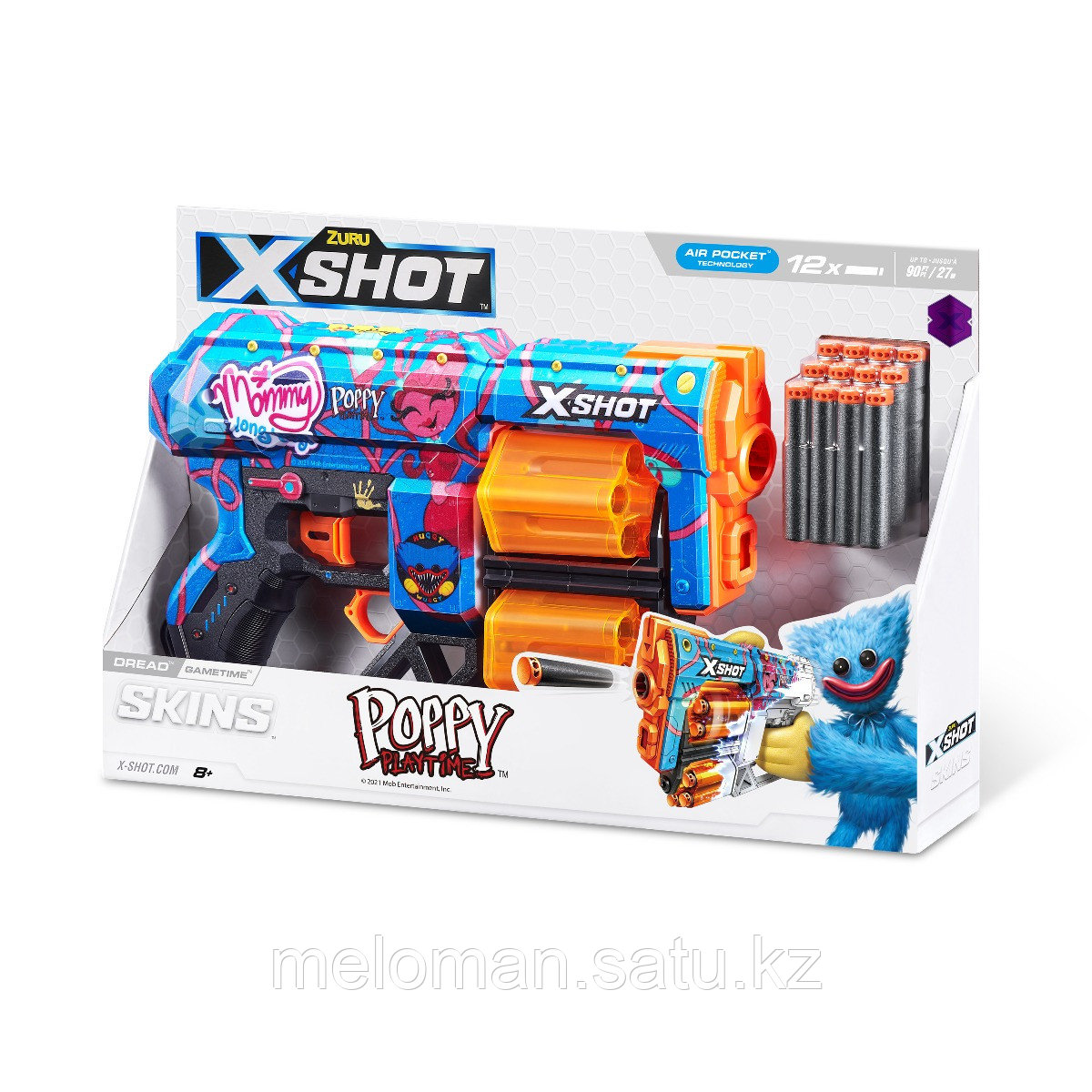 X-Shot: Skins. Бластер Dread Poppy Playtime - Gametime с 12 стрелами - фото 5 - id-p115885941