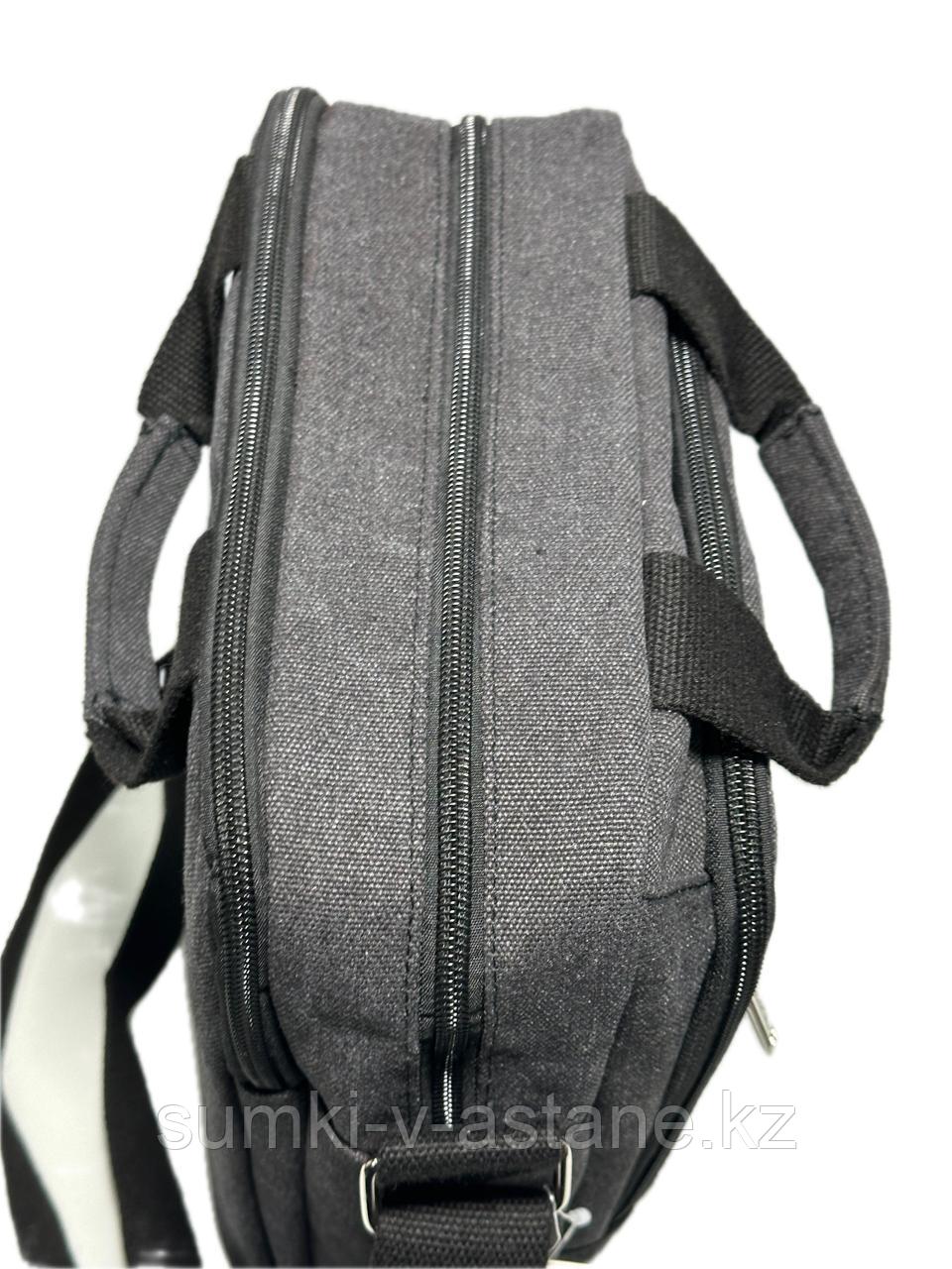 Мужская сумка-мессенджер, через плечо "DISEL", из брезента. Высота 32 см, ширина 27 см, глубина 8 см. - фото 7 - id-p115889224