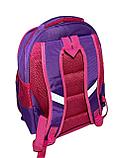 Школьный рюкзак для девочек, в начальные классы. Высота 37 см, ширина 26 см, глубина 17 см., фото 4