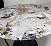 Стол TERAMO 135 GLOSS GRAND JADE SOLID CERAMIC, керамика, поворотн.механизм / Черный каркас,, фото 5