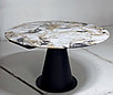 Стол TERAMO 135 GLOSS GRAND JADE SOLID CERAMIC, керамика, поворотн.механизм / Черный каркас,, фото 6