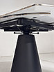 Стол TERAMO 135 GLOSS GRAND JADE SOLID CERAMIC, керамика, поворотн.механизм / Черный каркас,, фото 7