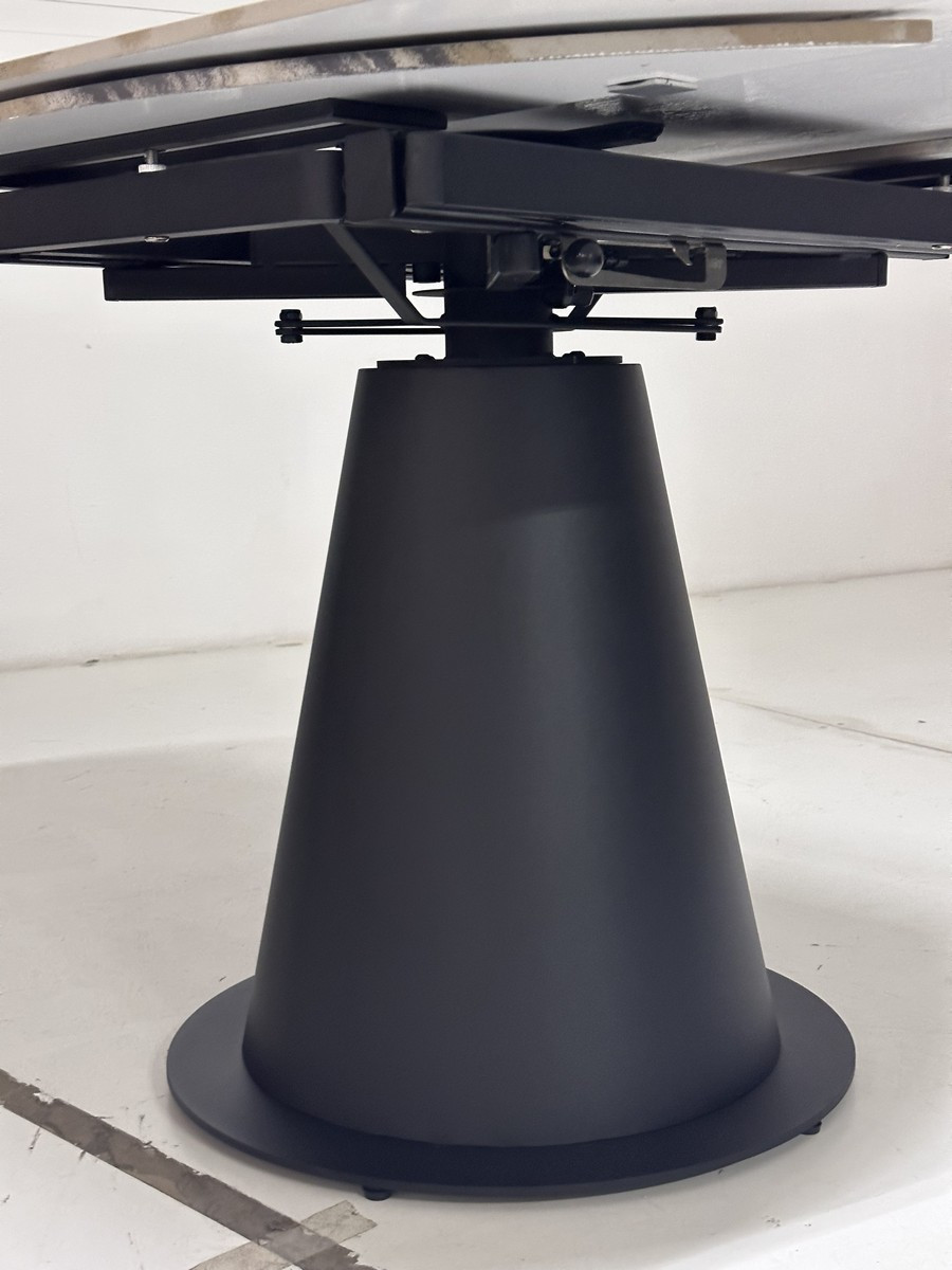 Стол TERAMO 135 GLOSS GRAND JADE SOLID CERAMIC, керамика, поворотн.механизм / Черный каркас, - фото 8 - id-p115889500