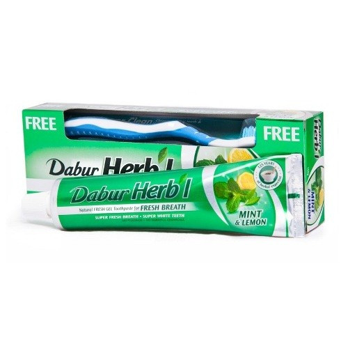Dabur Herb I - Зубная паста с щеткой Ментол и Лимон - фото 1 - id-p115890782