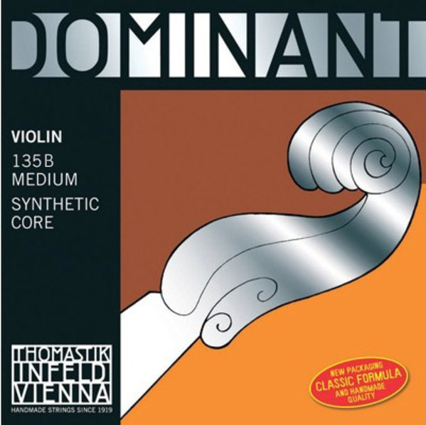 Комплект струн для скрипки размером 4/4, среднее натяжение, Thomastik Dominant 135B