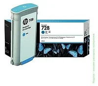 Картридж струйный HP 728 F9K17A голубой (300мл)