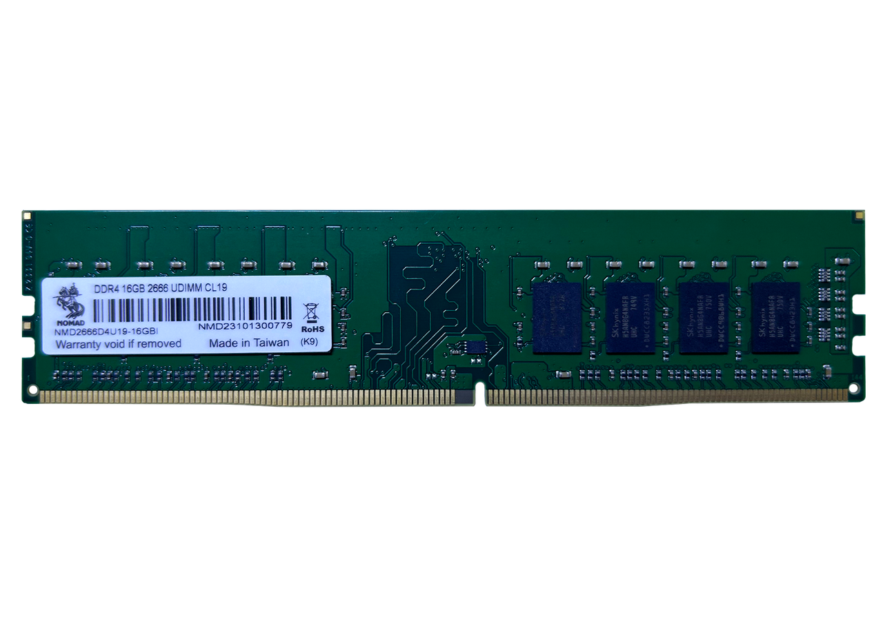 Оперативная память 32GB DDR4 2666MHz NOMAD PC4-21300 CL19 NMD2666D4U19-32GB Bulk Pack - фото 1 - id-p115587833