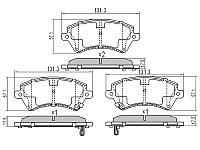 Колодки тормозные перед TOYOTA COROLLA 121 LHD