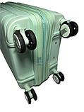 Маленький пластиковый дорожный чемодан на 4-х колёсах "Fashion" (высота 55 см, ширина 36 см, глубина 24 см), фото 2
