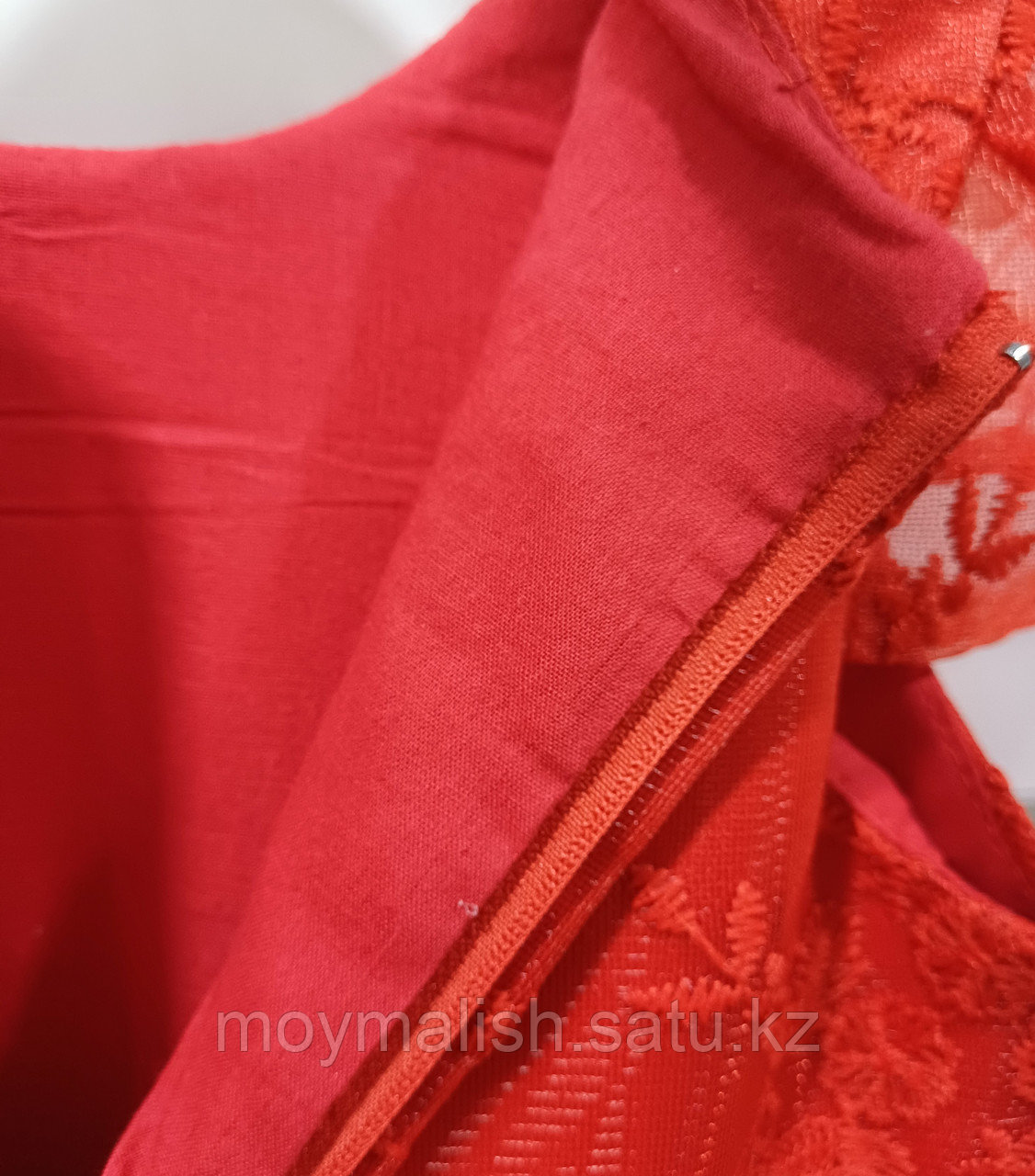 Платье (размеры 3/6 л) красное пышное для девочки на х/б подкладе - фото 4 - id-p115903646