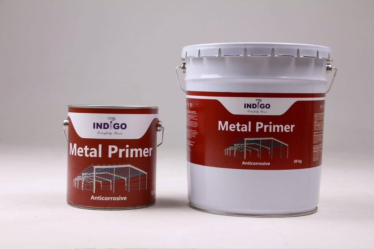 Грунтовка антикоррозийная цинкосодержащая по металлу Indigo Metal Primer 3,3 кг - фото 1 - id-p115904188