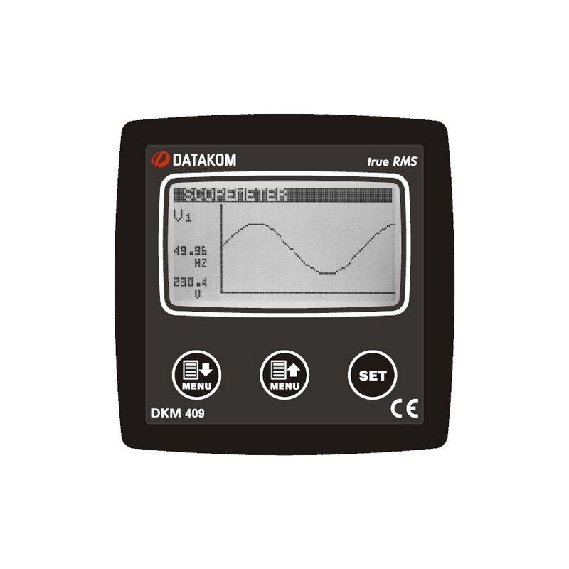 Анализатор электросети Datakom DKM-409, 96x96 мм, RS-485, дополнит. вход/выход