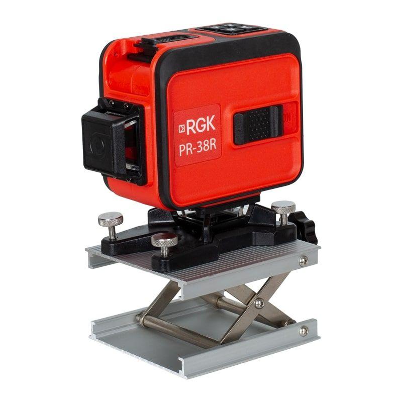 Комплект: лазерный уровень RGK PR-38R + штанга-упор RGK CG-2 - фото 1 - id-p115449691