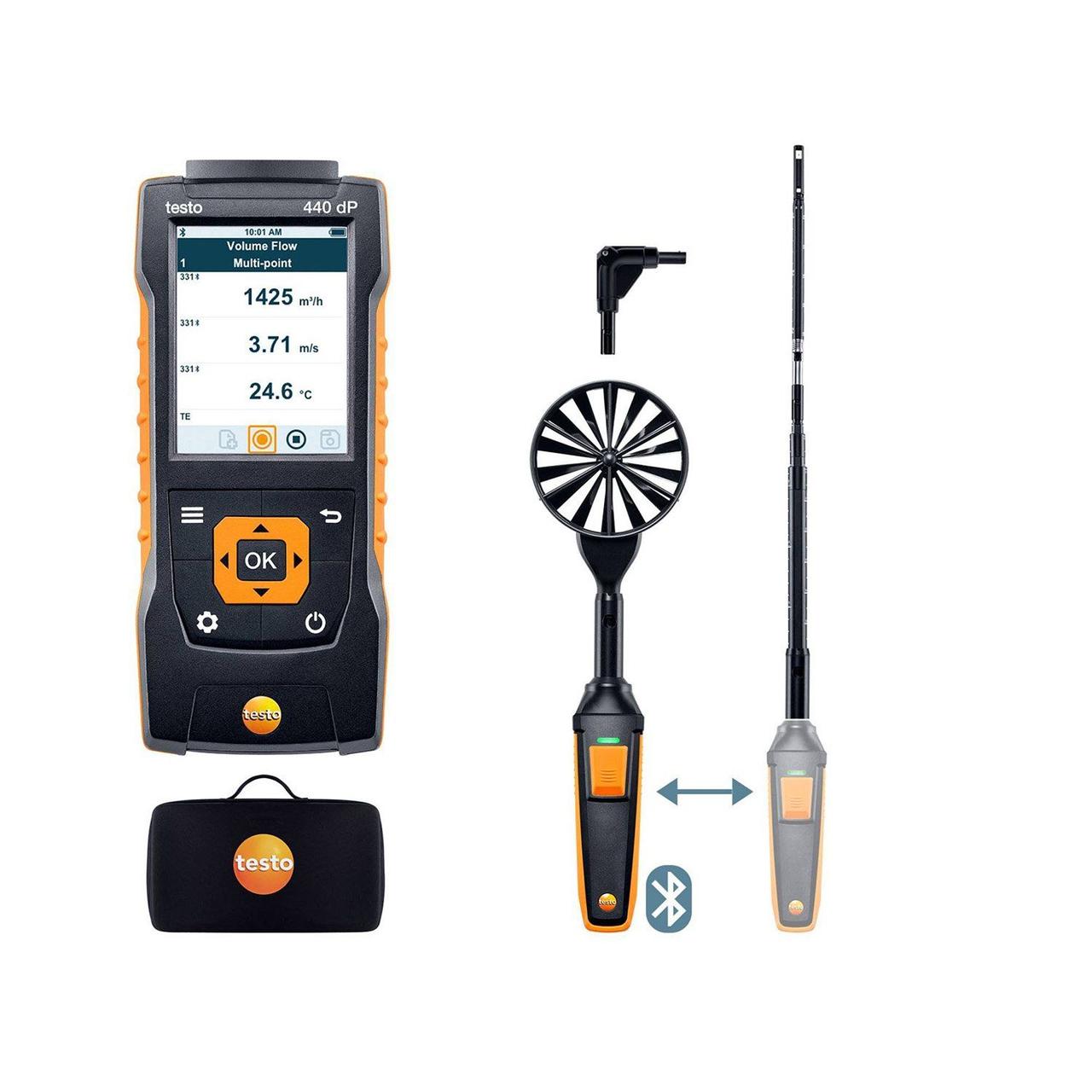 Комплект Testo 440dP для вентиляции №1 - фото 1 - id-p79927751