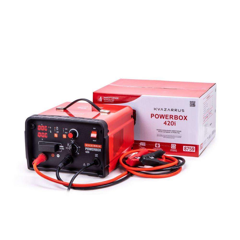 Инверторное пуско-зарядное устройство KVAZARRUS PowerBox 420i, таймер, цветная коробка - фото 1 - id-p115176231