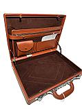 Мужской кожаный мини-дипломат. Высота 30.5 см, ширина 42.5 см, глубина 7.5 см., фото 8