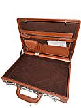 Мужской кожаный мини-дипломат. Высота 30.5 см, ширина 42.5 см, глубина 7.5 см., фото 10