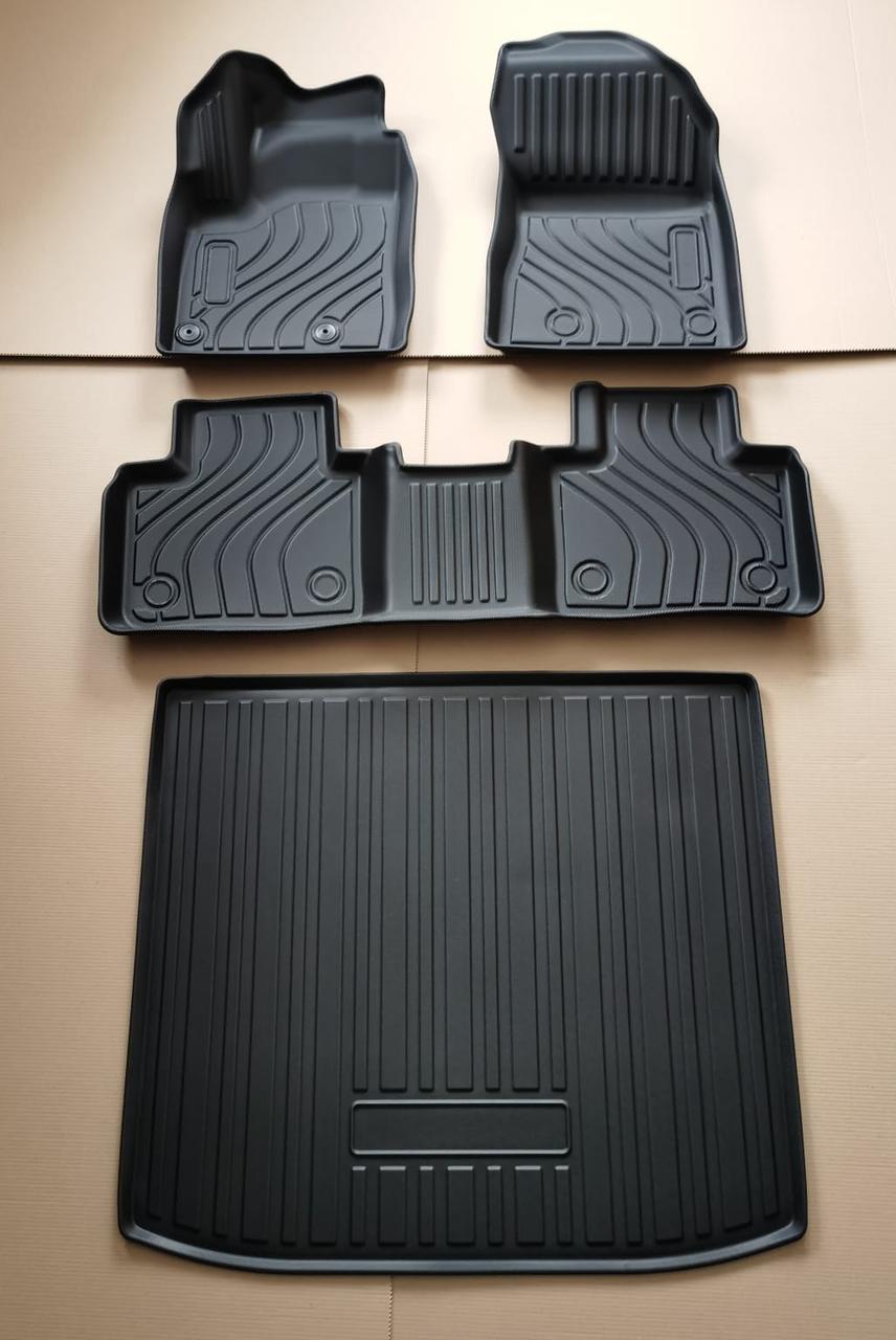 Комплект ковриков для mitsubishi outlander 2021-24г/ (салон+багажник) - фото 1 - id-p106736977