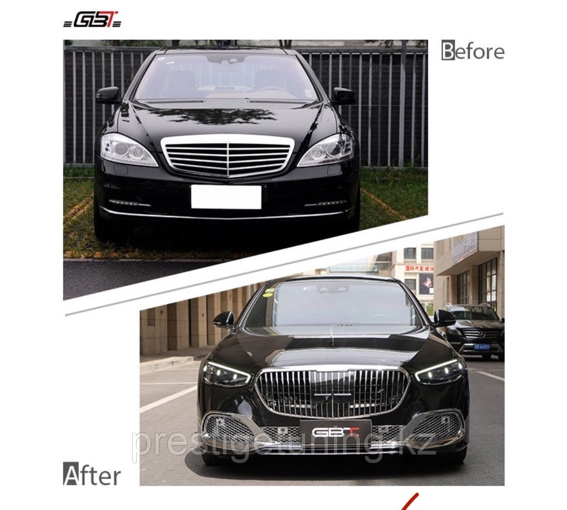 Комплект рестайлинга на S-Class W221 2005-13 в W223 дизайн MAYBACH (GBT) - фото 4 - id-p100565236