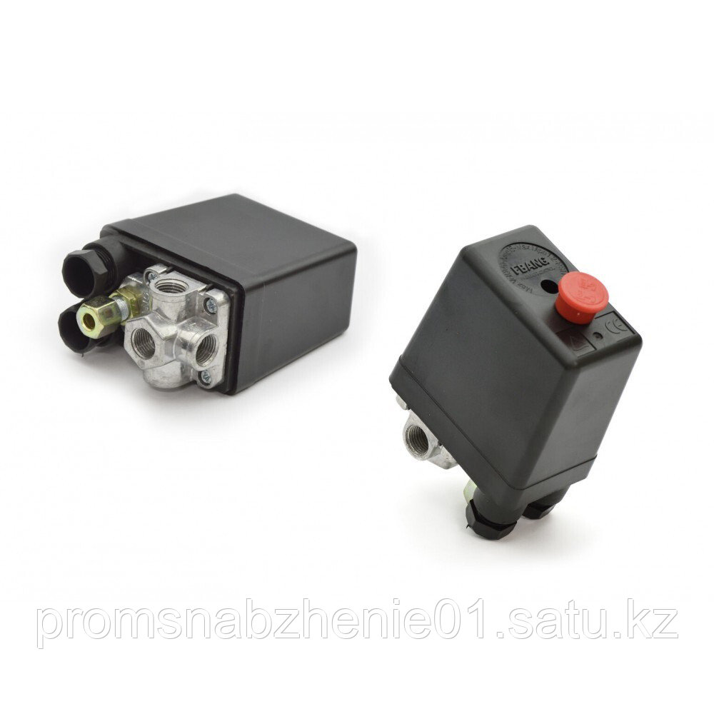 Реле давления на компрессор черный (с кнопкой) 3Р - фото 1 - id-p115914185