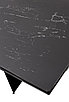 Стол RIETI 200 NERO KL-116 Черный мрамор матовый, итальянская керамика/ черный каркас,, фото 10