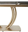 Стол MATERA 160 KL-188 Контрастный мрамор матовый, итал. керамика/ каркас цвета шампань,, фото 3