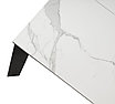 Стол CORNER 120 HIGH GLOSS STATUARIO керамика, стекло/ черный каркас,, фото 8