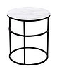 Журнальный столик Френсис Белый мрамор, стекло/ черный, фото 6