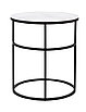 Журнальный столик Френсис Белый мрамор, стекло/ черный, фото 8