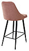 Полубарный стул NEPAL-PB РОЗОВЫЙ #15, велюр/ черный каркас (H=68cm), фото 4