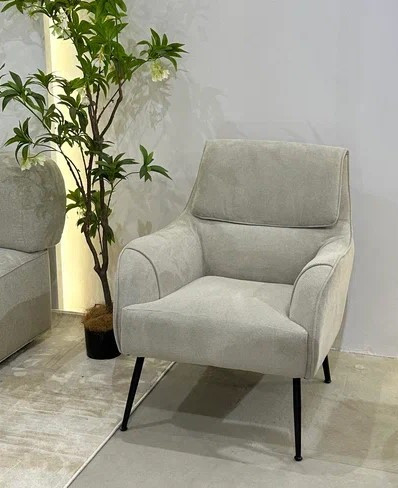 Кресло MAGDA Cato-08 коричневый, ткань / черный каркас, - фото 1 - id-p115914779
