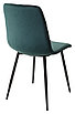 Стул DUKE BLUVEL-78 GREEN, велюр / черный каркас, фото 3