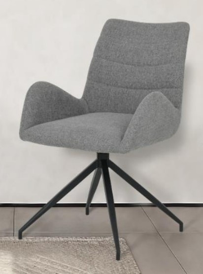 Стул NIKO 180 град. поворот. UF885-2 кремовый, ткань/ черный каркас,, фото 1