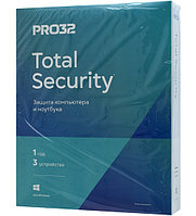 Антивирус Pro32 Total Security, PRO32-PTS-NS(BOX)-1-3 KZ, подписка на 1 год на 3 ПК, box