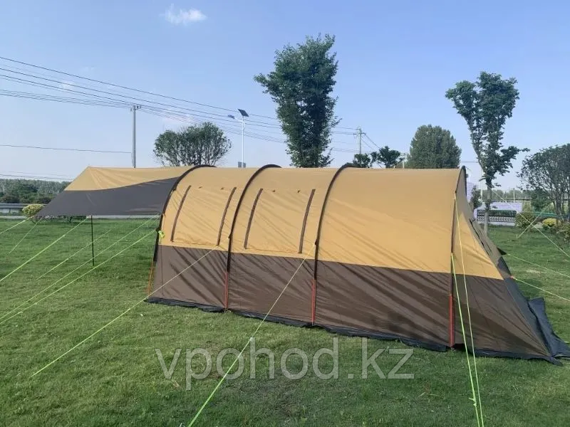 Палатка 8-местная с коридором, шатром и навесом MirCamping 1800-8 - фото 8 - id-p115916598